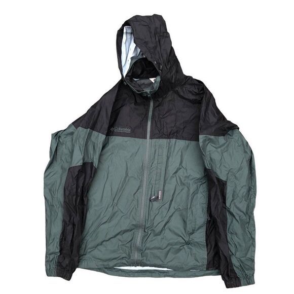 Vintage Columbia Packable Jacket Large Pine Green Green/Black - Picture 1 of 10
